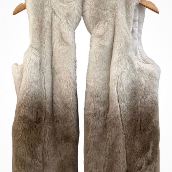 Chico’s Ombr Faux Fur Vest